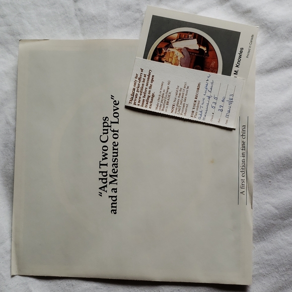 Norman Rockwell Plate, "ADD TWO CUPS AND A MEASURE OF LOVE" - Picture 4 of 5